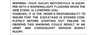 Ducati  instruction